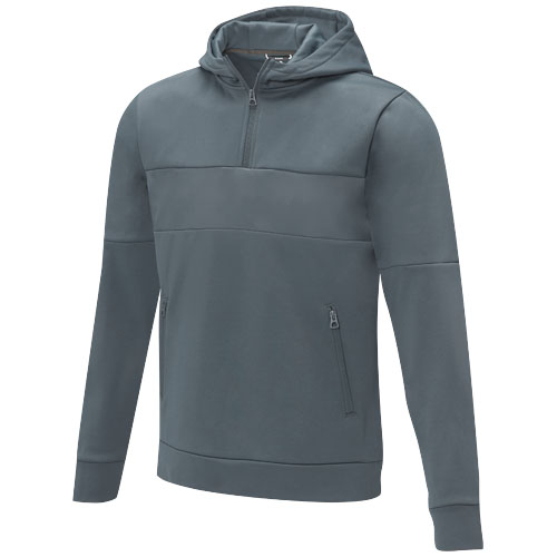 Sweat anorak à capuche promotionnel Homme Sayan Gris acier
